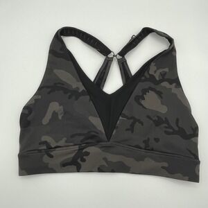 Zyia Mesh Adjustable‎ Camo Sports Bra Medium Support Activewear Gym Womens M/L